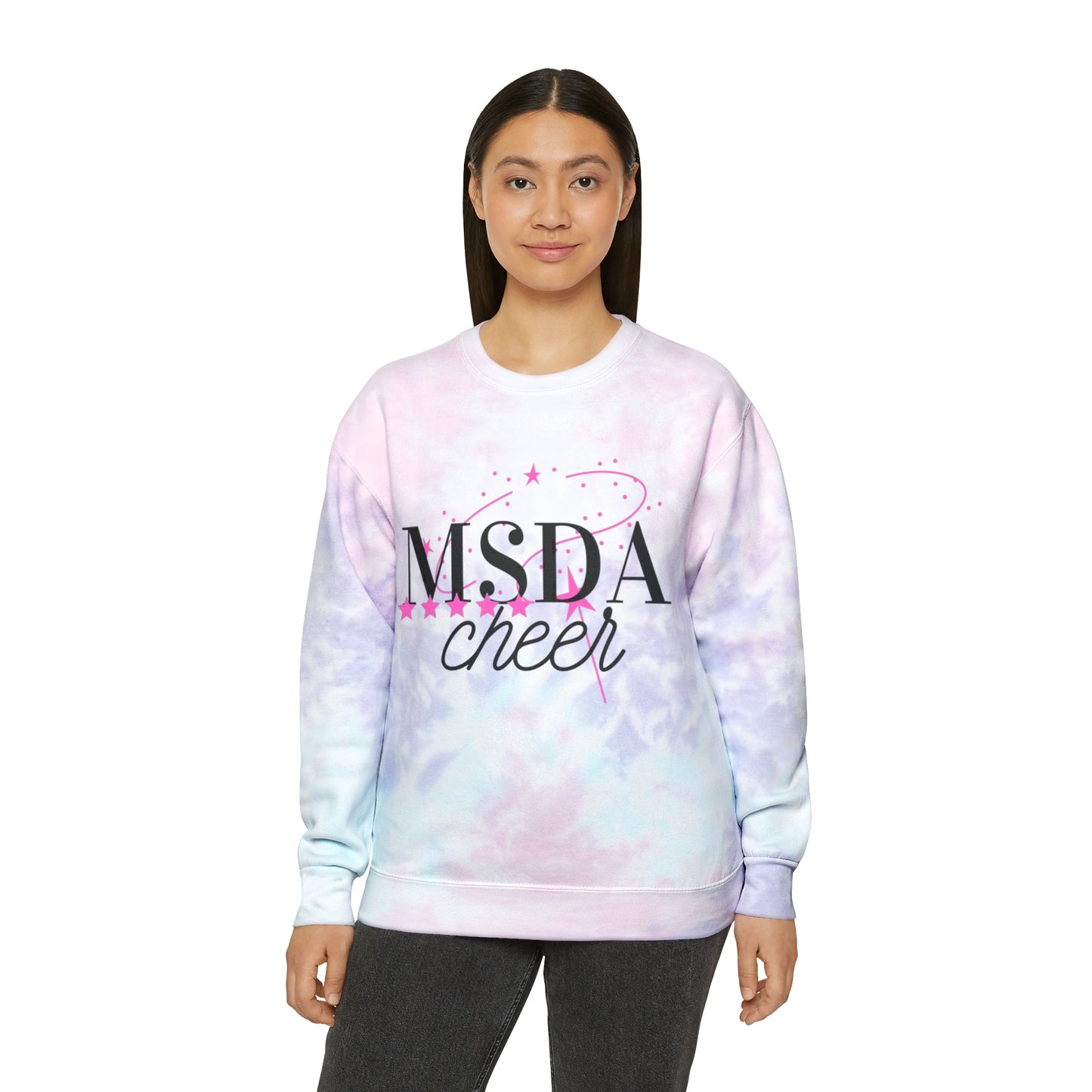 MSDA Cheer Unisex Tie-Dye Sweatshirt