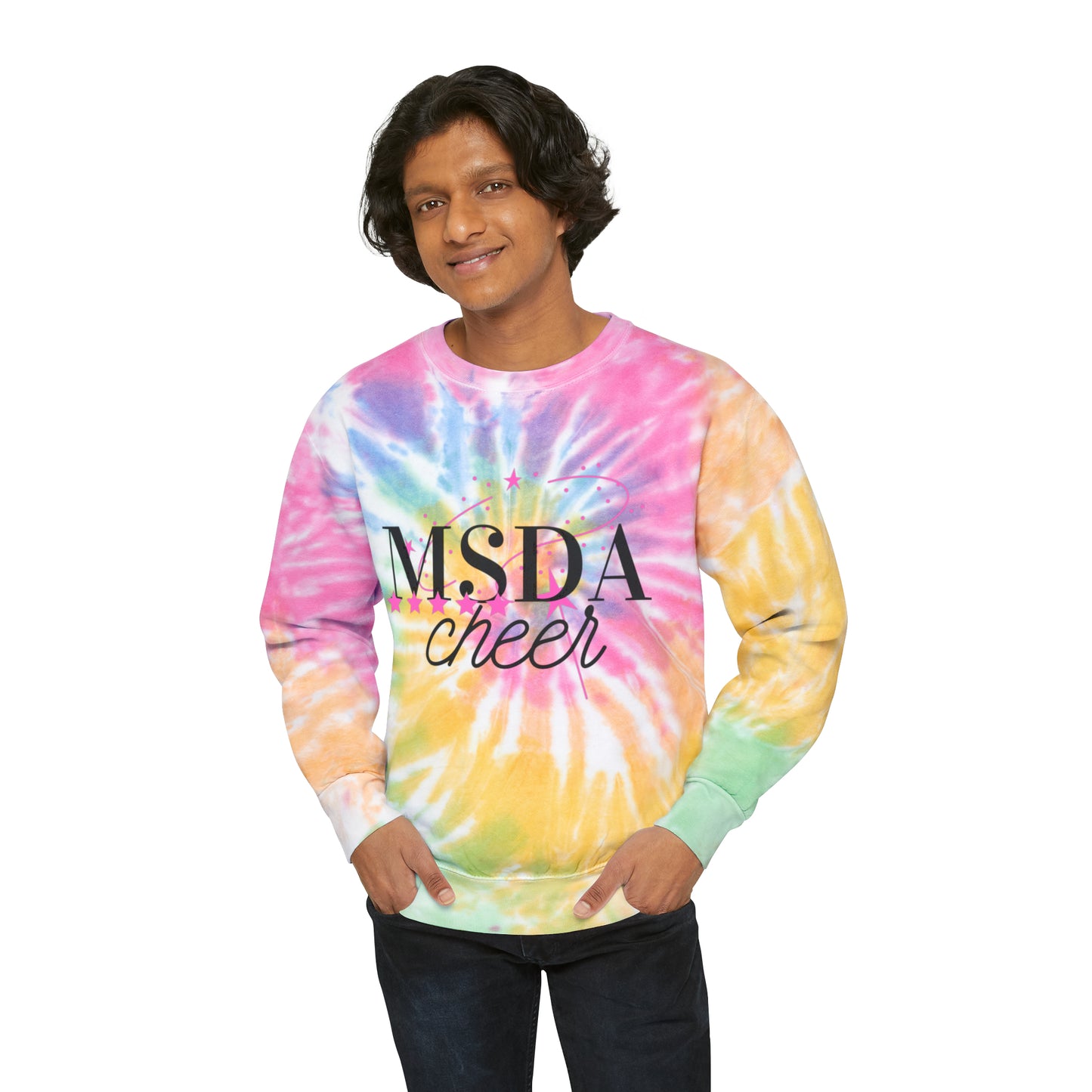 MSDA Cheer Unisex Tie-Dye Sweatshirt
