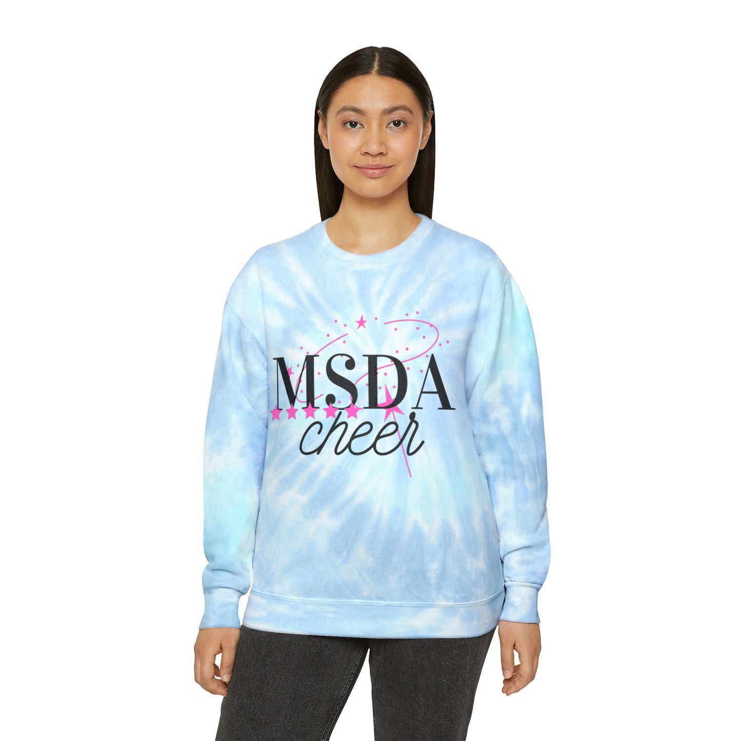 MSDA Cheer Unisex Tie-Dye Sweatshirt