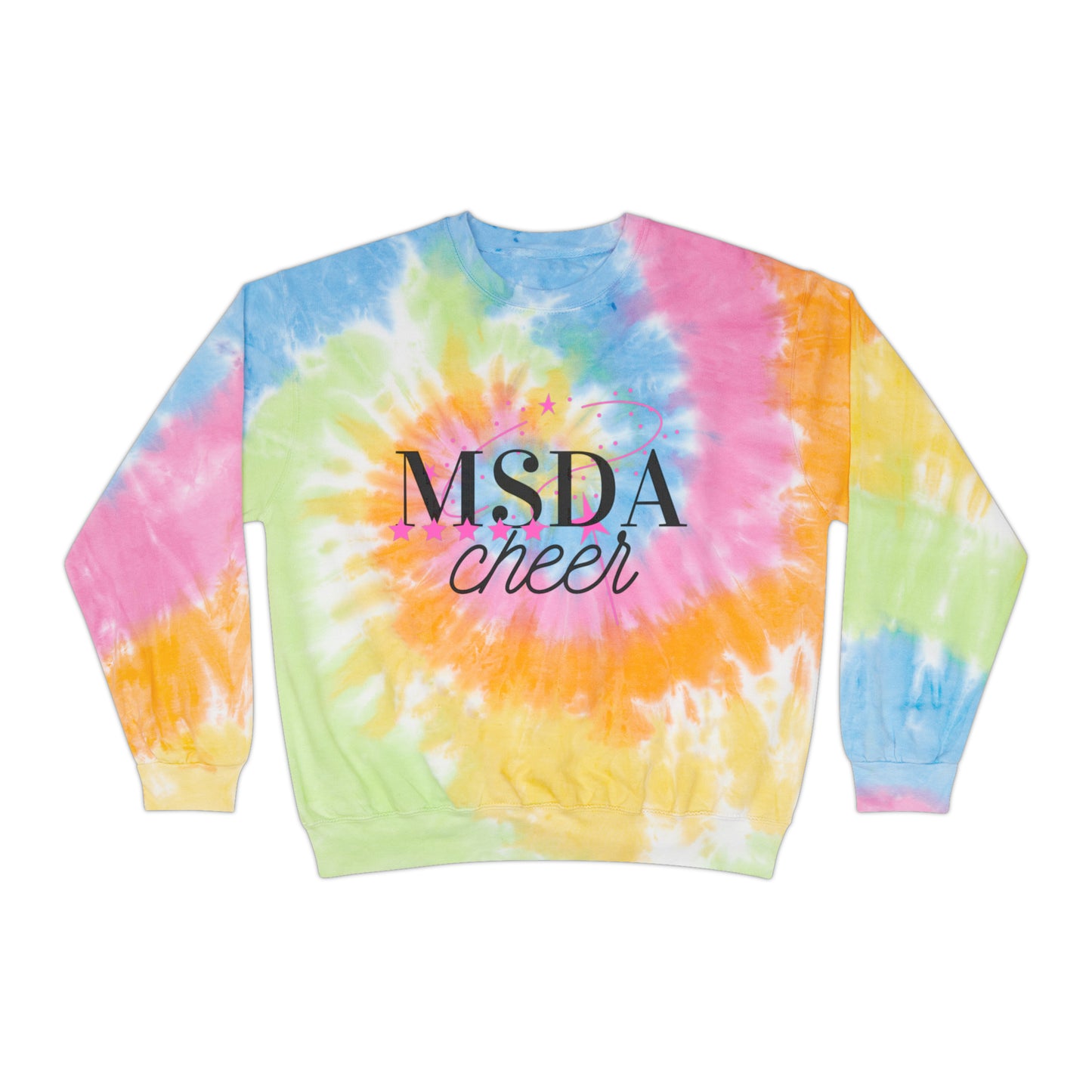 MSDA Cheer Unisex Tie-Dye Sweatshirt