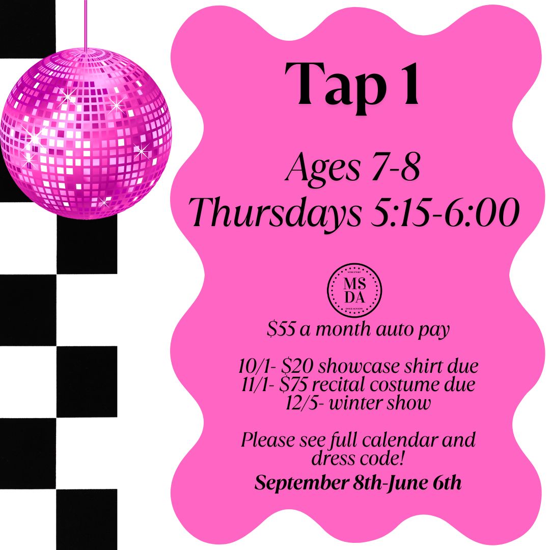 Tap 1: Wednesdays 5:00-5:45